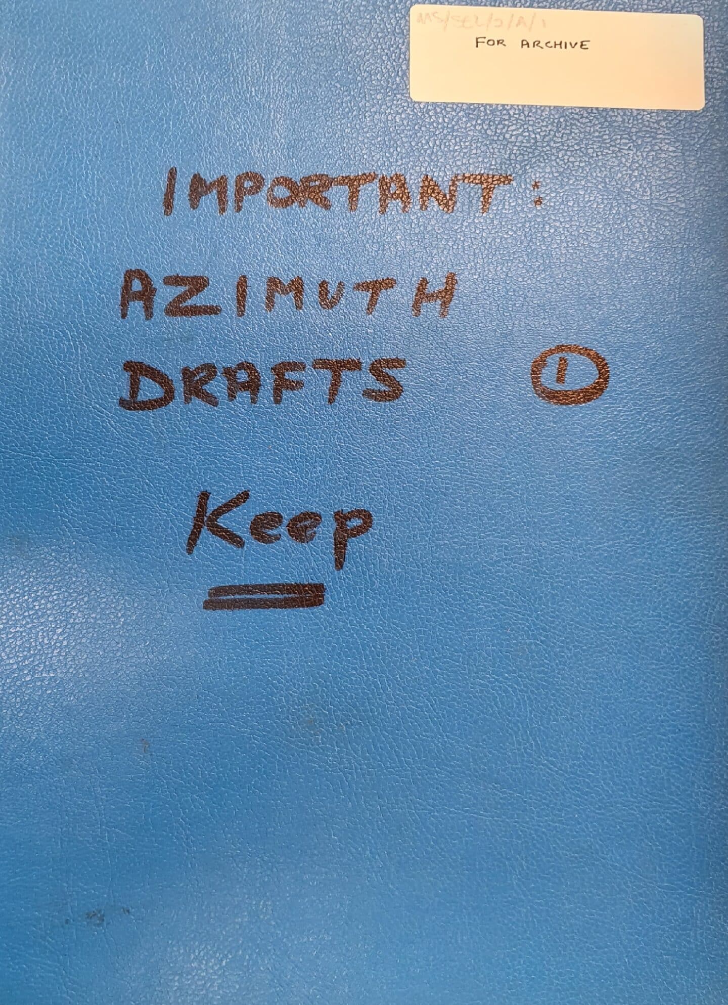 Photo of Azimuth draft