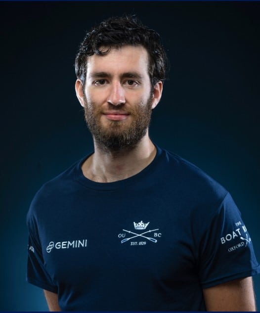 Photo of Jean-Philippe Dufour in a blue OUBC t-shirt