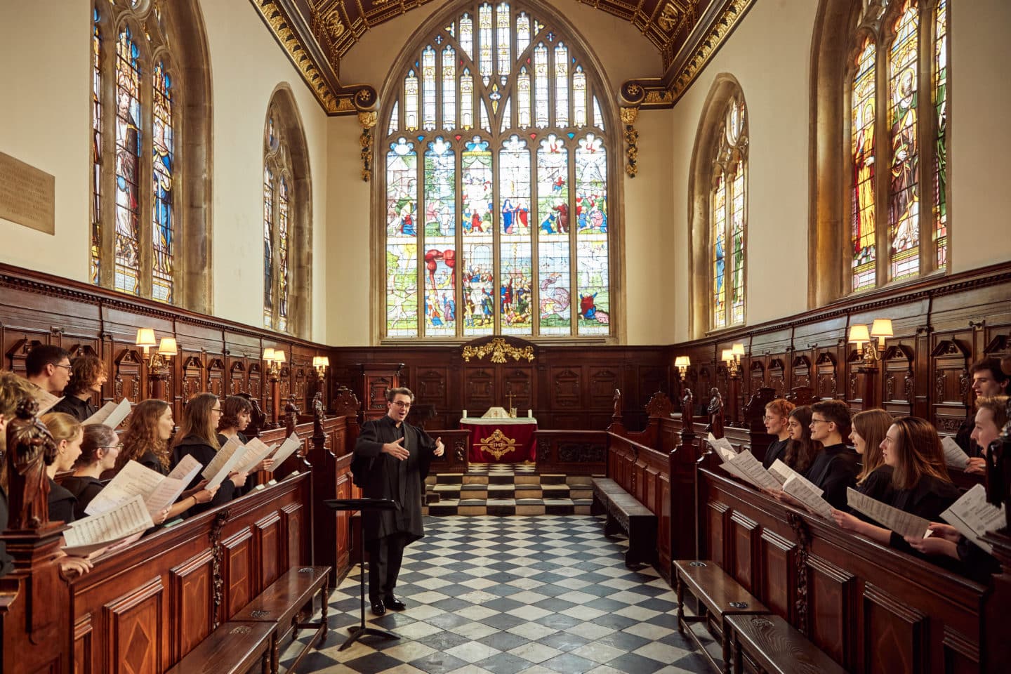 Choir and organ scholar in the Chapel