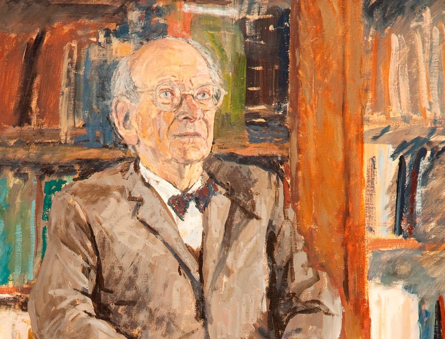 Oil painting of Egon Wellesz