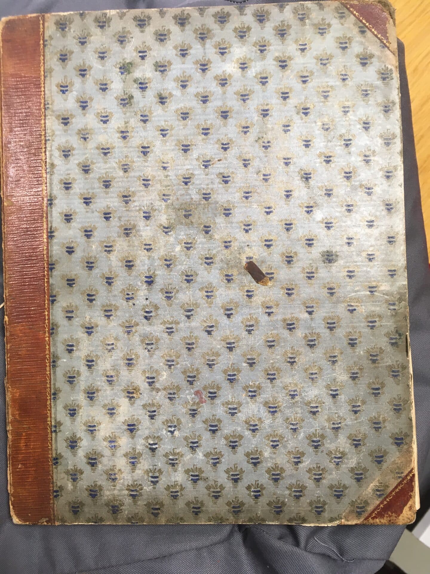 Front patterned cover of a book