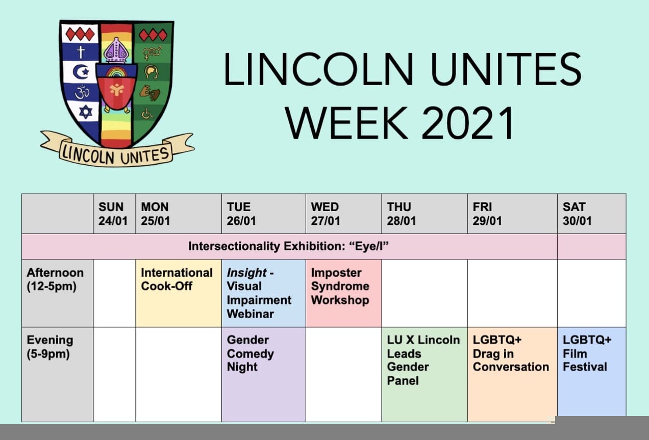 Schedule for Lincoln Unites Week 2021