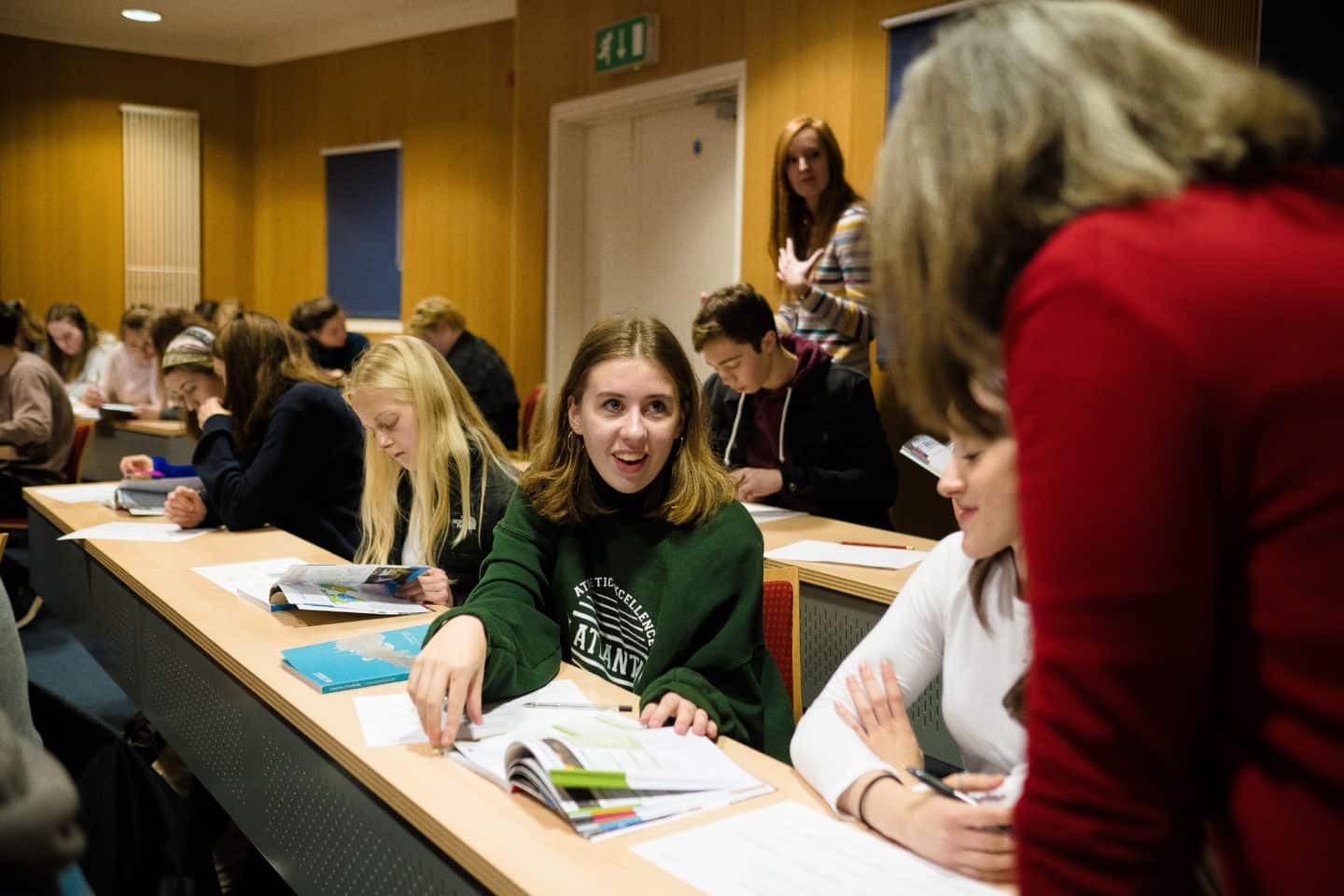 School students at an access and outreach workshop