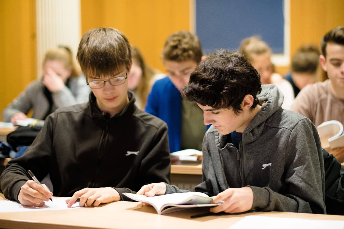 School students at an access and outreach workshop